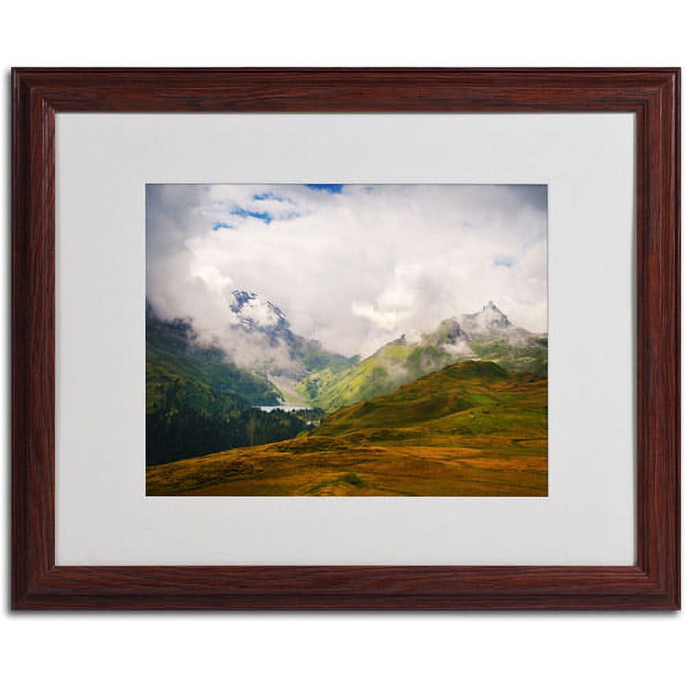 Trademark Fine Art "Peaceful Switzerland" Matted Framed by Philippe Sainte-Laudy