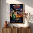 Affixzi America 250 Years Unity Liberty Poster, Patriotic USA Wall Art ...
