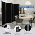 thumbnail image 4 of Room Divider 6FT Portable Room Dividers and Folding Privacy Screens, 136'' W Fabric Divider for Room Separation, 4 Panel Partition Room Dividers Freestanding Wall Divider Screen for Dorm Studio Office, 4 of 6