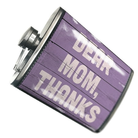 

NEONBLOND Flask Dear Mom Thanks Mother s Day Purple Vintage Wood Planks