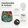 thumbnail image 6 of Lsque Whimsical Forest Scene Printed Women's Running Shorts with Liner Pockets,Elastic Quick Dry Workout Athletic Gym Yoga Shorts,Womens High Waist Shorts-X-Large, 6 of 9