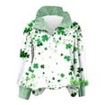 thumbnail image 2 of Vekome St Patricks Day Long Sleeve Shirt for Women Plus Size Green Pullover Tops Collared Holiday Irish Themed Tee Shirts Button Holiday Blouses, 2 of 6