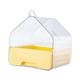 thumbnail image 2 of Jaula para pájaros, baño para pájaros, caseta de baño para pájaros, sin fugas, accesorios para jaulas. Amarillo, 2 of 9
