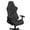 Black Zebra Print, variant on HUIACONG Cute Dog Paws Game Chair Seat Covers with Armrest Covers Scratchproof Backrest and Armrest Protector Slipcovers Elastic Fits Most Office/Computer Chairs