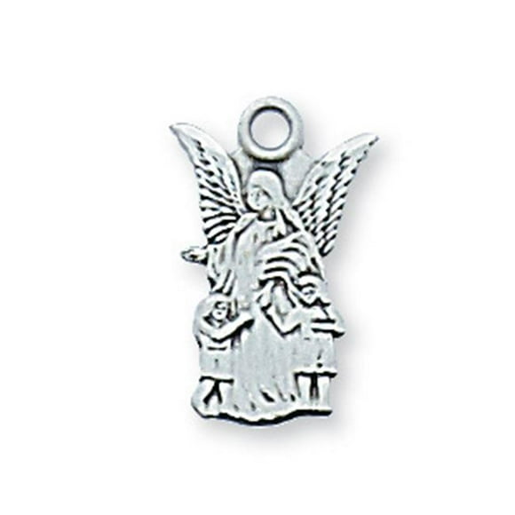 McVan L465 0.57 x 0.35 x 0.5 in. Sterling Silver Guardian Angel Pendant