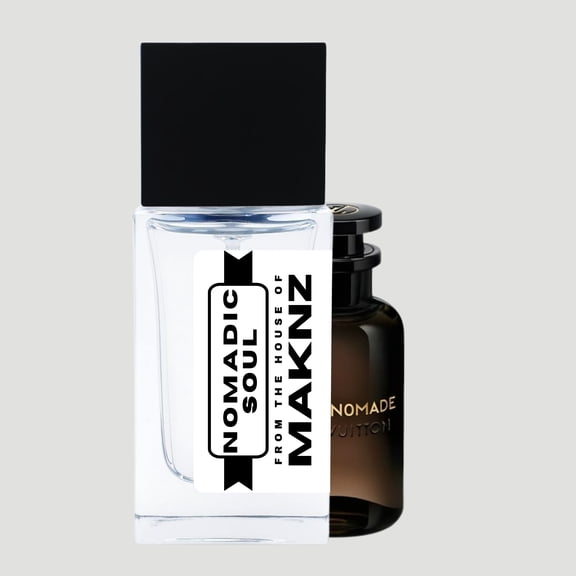 MAKNZ Nomadic Soul Eau de Parfum, Inspired by Ombre Nomad, Unisex Cologne, 1.7 oz / 50ml – Amber, Oud, Warm Spicy, Rose, Smoky, Woody, Fruity