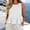 *White, variant on ClodeEU Women's Round Neck Sleeveless Ruffle Hem Peplum Tank Top,Solid Color Casual Summer Blouse Black,Women's Plus L
