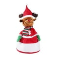 thumbnail image 3 of Peluche eléctrico navideño con luces, 13,78 pulgadas de altura, bonito peluche navideño. Alce, 3 of 9