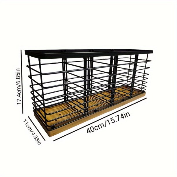 DEKAXID - 1 ud. Rejilla de almacenamiento para utensilios, cuchillos, tenedores y cucharas, multifunción, espátula, tenedor, batidor, escurridor de 2 o 3 rejillas, caja de almacenamiento para