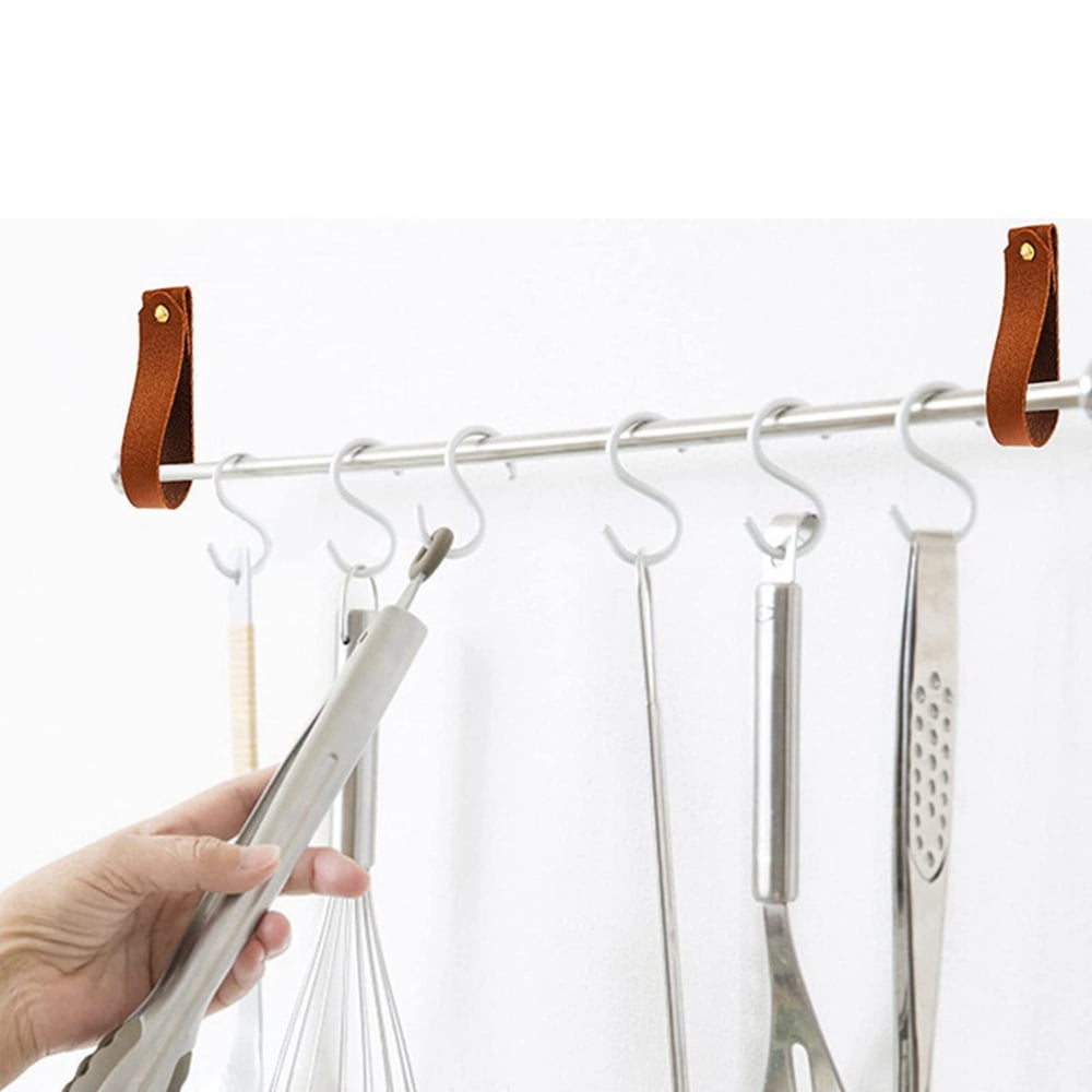 Leather Curtain Rod Holder PU Loop Strap Wall Hooks for Hanging Towel  Tapestry Canoe Paddle Boho Farmhouse Style Hanger – the best products in  the Joom Geek online store
