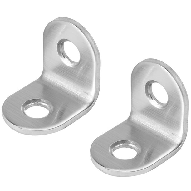 20 Pcs Stainless Steel L Bracket Corner Brace Joint Right Angle Bracket