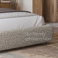 thumbnail image 3 of King Premium Robin Platform Bed – Modern Upholstered Frame with Thick & Smooth Curved Headboard, Boho, Performance Fabric, Non-Slip, Low-Profile with Smooth Rounded Corners, Bedroom (Robin, King), 3 of 10