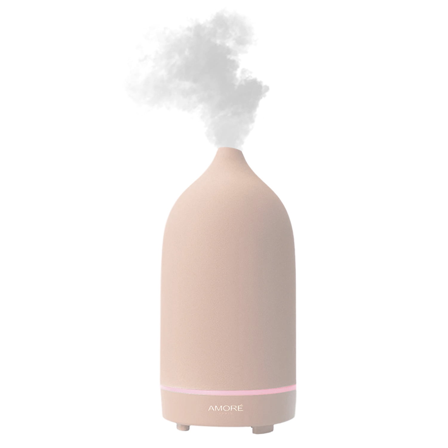 Pink Ceramic Ultrasonic Aromatherapy Essential Oil Diffuser
