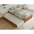 thumbnail image 4 of Barcelona Twin XL Wood Panel Platform Bed with Twin XL Trundle in Light Toffee, 4 of 10