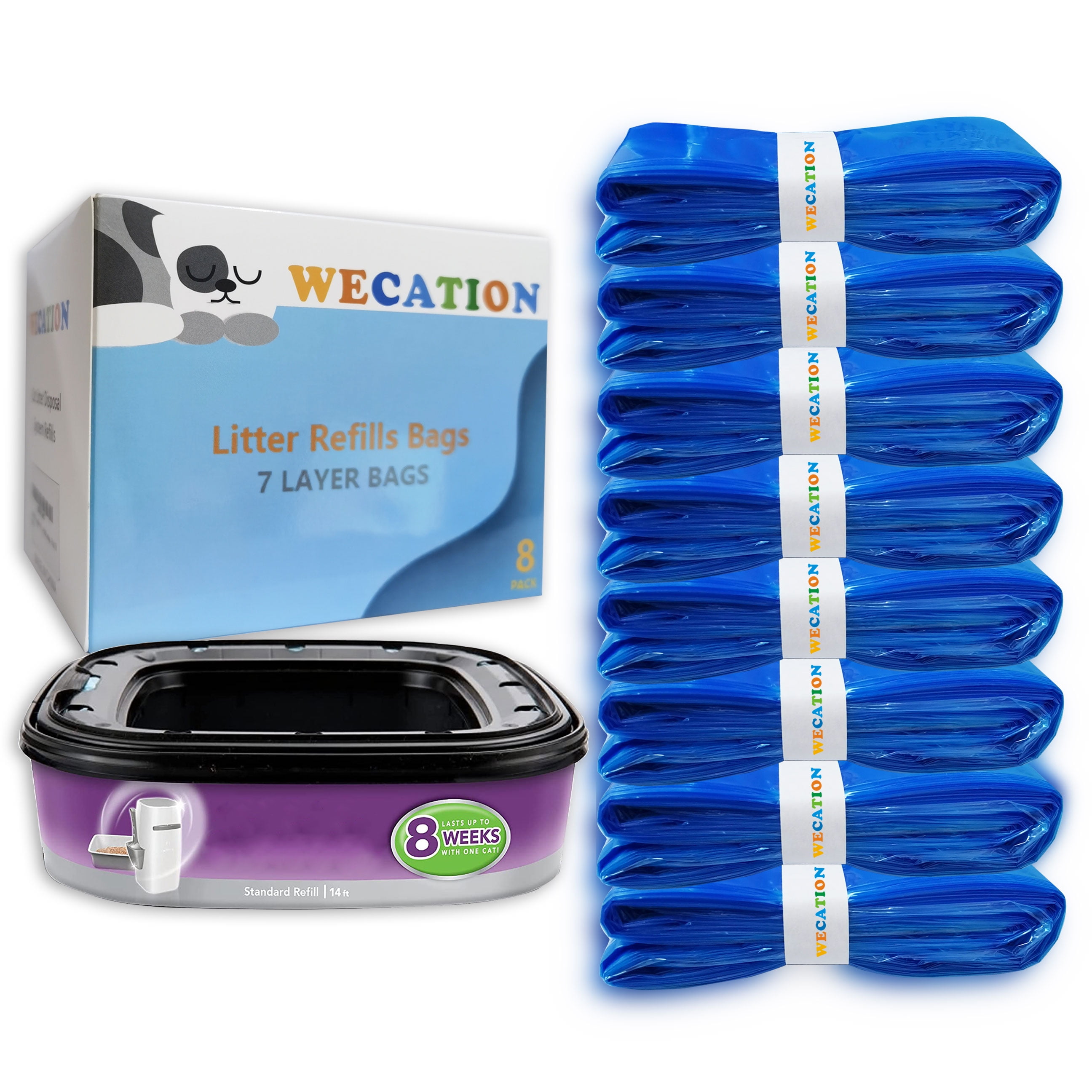 Litter Genie Cat Litter Disposal System Refills 3 2 Packs Walmart
