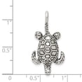 thumbnail image 3 of FB Jewels Sterling Silver Antiqued Sea Turtle Pendant, 3 of 4