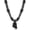 Blakc, variant on Chunky Transparent Acrylic Jesus Pendant Necklace for Men Christian Gift