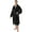 Black, variant on Mens Soft Robe, Plush Fluffy Fleece Bathrobe for Men, Long Sherpa Spa Robe with Shawl Collar (Black,L/XL)
