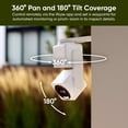 thumbnail image 4 of WYZE Cam Pan v4, 4K Smart Security Camera, AI Indoor/Outdoor Camera for Home Security, Baby & Pet, Color Night Vision, 360° Pan/Tilt/8 x Digital Zoom, 2.4G & 5G, Works with Voice Assistants, 4 of 14