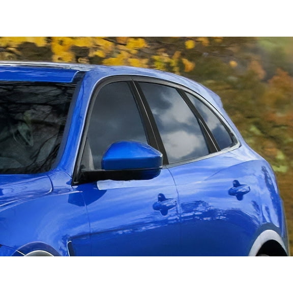 Rvinyl Pillar Post Window Trim Compatible with Jaguar F-Pace 2017-2023 - Matte (Black)