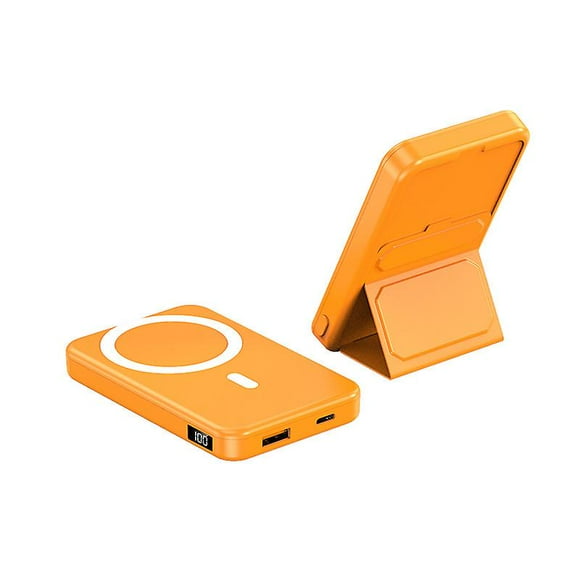 Magnetic Wireless Portable Charger With Phone Stand,10000mah Magnetic Wireless Power Bank For Iphone Magsafe