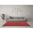 thumbnail image 3 of Ahgly Company Indoor Square Trellis Brown Modern Area Rugs, 6' Square, 3 of 4