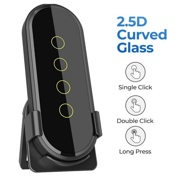 For Tuya For ZigBee Wireless Smart Home Switch 4 Gang 12 Scene Touch Light Switch App