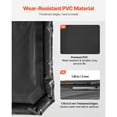 thumbnail image 4 of KFFKFF Tapis de Confinement, 7 Pi 9 Po x 16 Pi, Tapis de Sol de Garage Antidérapant en PVC avec Raclette de Nettoyage, Protection de Confinement Robuste, Durable et Imperméable contre la Neige, la Pluie et la Boue, Noir, 4 of 9