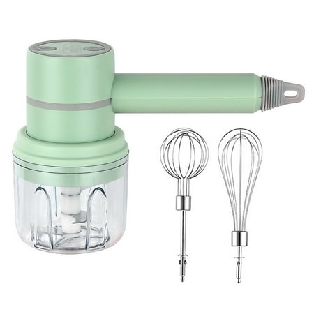 

Hhdxre Wireless Electric Hand Mixer Rechargeable Mini Hand Blender Kitchen Tool for Kitchen Baking Cooking(Green)