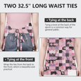 thumbnail image 6 of Pioneer Flower Floral Print Pattern Apron for Women and Men, Cotton Linen Waterproof with Pockets, Adjustable, 33x27 Inch for Kitchen, Gardening, BBQ, Salon, 6 of 6