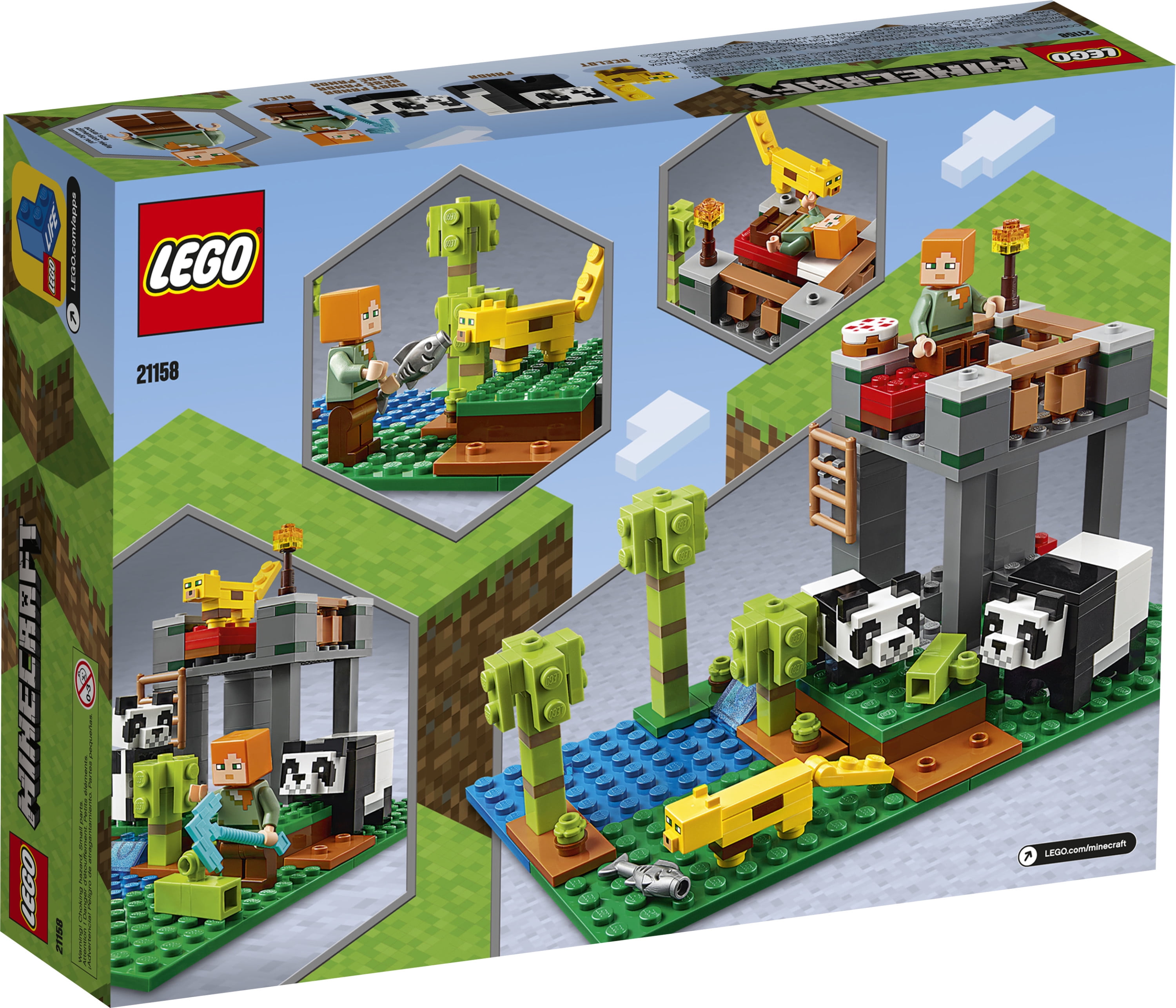 Lego Minecraft The Panda Nursery Construction Toy For Kids Great Creative Gift For Fans Of Minecraft 4 Pieces Walmart Com Walmart Com