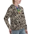 thumbnail image 6 of Honeii Leopard And Zebra1 Pattern Womens Oversized Hoodies Long Sleeve Sweatshirts Pullover Fall Outfits with Pocket-Large, 6 of 7