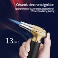 thumbnail image 6 of Butane Torch Lighter, Refillable, Safe Lock, 5 Colors, Adjustable Flame, for Kitchen BBQ Camping, Metal Stylish, 6 of 8