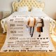 thumbnail image 2 of LHSHID 5 Years 5th Anniversary Throw Blanket Gifts Gift for 5th Wedding Anniversary Valentine Gifts for Her Him Wife Husband Mom Dad Girlfriend Boyfriend 60"x80", 2 of 6