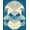 Blue, Pattern 3, variant on ODIKA 4'x6' Machine Washable Non-Slip Area Rug, Art Fan Motif Decorative High Traffic Rug, Black, 148763
