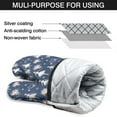 thumbnail image 7 of Cute Oven Mitts,Dark Blue Ballerina Flower Pattern Oven Mitt 2-Pack Set,Kitchen Gloves for Oven,Heat Resistant Oven Mitts 7.7"x12", 7 of 7