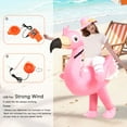 thumbnail image 6 of Inflatable Flamingo Costume for Adults and with Pink Hat, Blow Up Ride on Flamingo Costume for Halloween Christmas Party, Funny Costume for Men & Women (4.9-6.2 ft), 6 of 9