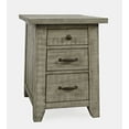 thumbnail image 3 of Jofran Telluride Rustic Distressed Acacia USB Charging Chairside End Table, 3 of 11
