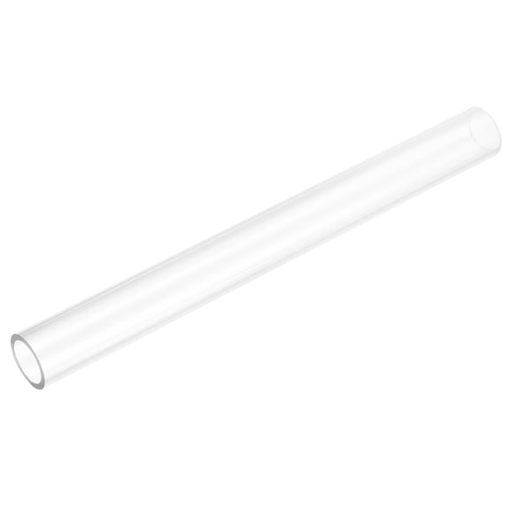Uxcell Rigid Round Clear Tubing 19mm(3/4") ID x 25mm(1") OD x 0.8Ft(250mm) Length Plastic Tube