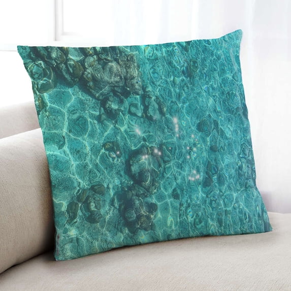 Ahgly Company Sites Great Barrier Reef Indoor Throw Pillow, 18 inch by 18 inch