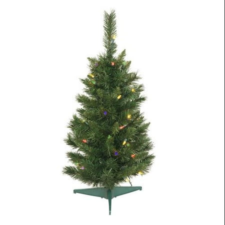 2.5' Pre-Lit Imperial Pine Medium Artificial Christmas Tree - Multi-Color Dura Lights