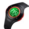 thumbnail image 3 of Niños Reloj digital Cronómetro Niños Impermeable Dial redondo Reloj de pulsera con alarma deportiva Retroiluminación LED Inevent EL4552-02, 3 of 6