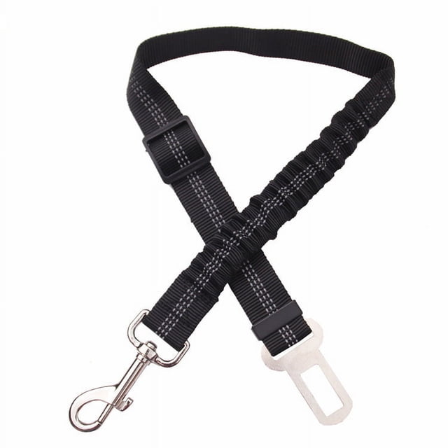 Cinturón de seguridad para coche para perros, con amortiguación y mosquetón elástico ajustable, arnés de seguridad superior para todos los perros y gatos - S