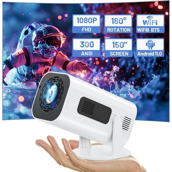 Salange P30 LCD Display Mini Multimedia Projector Native 1080P Support 4K 8K Home Theatre