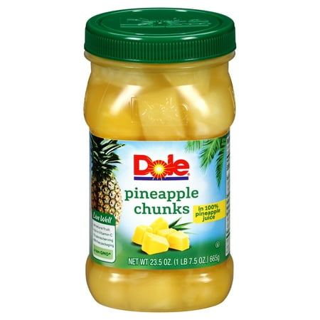 Dole Pineapple Chunks in 100% Pineapple Juice, 23.5 oz