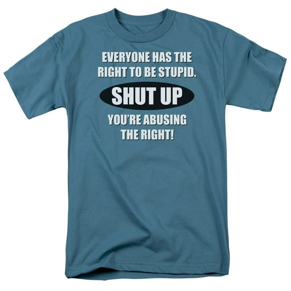 - Right To Be Stupid - Short Sleeve Shirt - X-Large