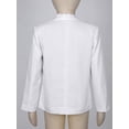 thumbnail image 5 of Eandarui Kids Boys Long Sleeve Formal Suit Blazer Coat One-Button Gentleman Suit Jacket Outerwear for White 6, 5 of 5