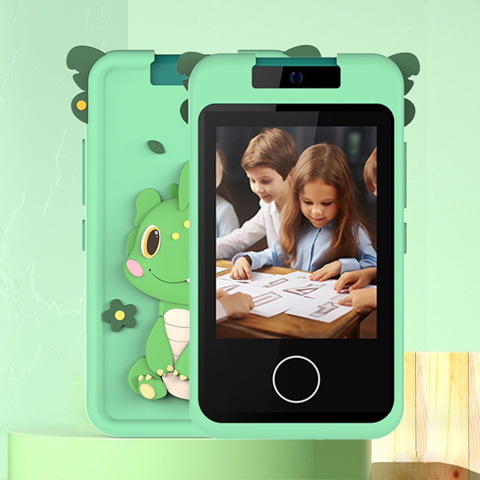 Kids Smart Phone - Phones for Kids with Soft Silicone Cover 32GB SD Card - 2.8" Touchscreen Kids Cell Phone with Camera Puzzle Games MP3 for 3-8 Year Old Girls Gifts Pink