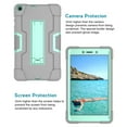 thumbnail image 3 of Dteck Case Compatible with Samsung Galaxy Tab A 8.0 inch 2019 Model SM-T290 T295 T297, Heavy Duty Shockproof Rugged Full Body Protection Case Kickstand Cover (no built-in screen protector), Gray/Mint, 3 of 8