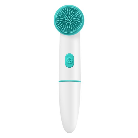 2-in-1 Vibrating Facial Cleansing Brush with Exfoliating Heads - IPX7 Waterproof for Deep Pore Cleaning & Massage - Gentle on Sensitive Skin